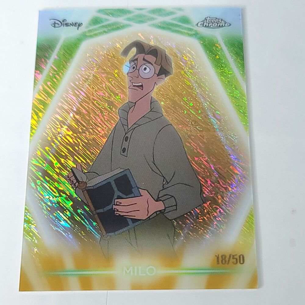 Milo Topps 2026 Disney Neon Gold Shimmer Refractor Limited 18/50